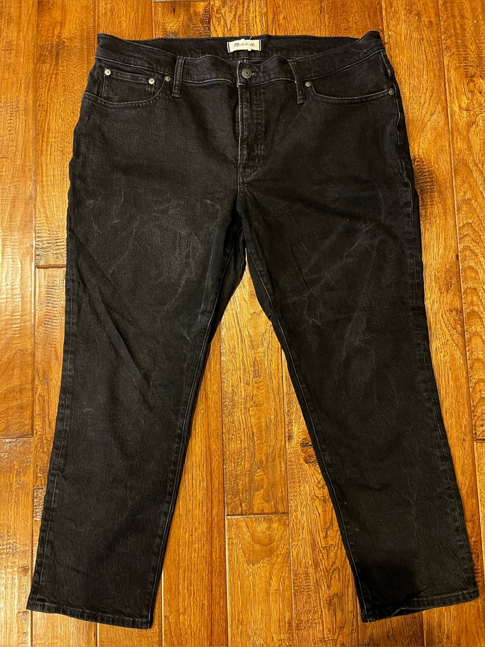 Madewell Black Denim High-Rise Jeans
